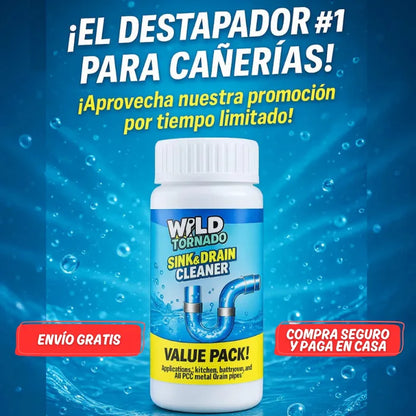Wild Tornado™ Destapador y Limpiador de Cañerías Profesional + ENVIO GRATIS