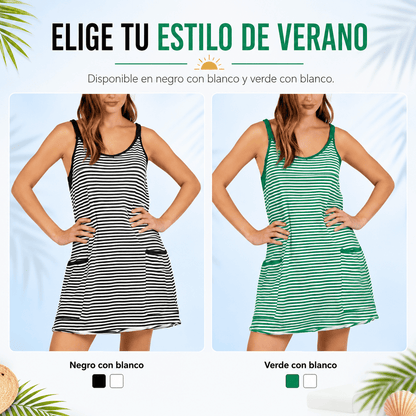 👗 Vestido Short Rayas VeranoFit - Frescura Casual con Comodidad ✨