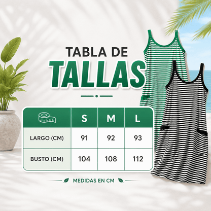 👗 Vestido Short Rayas VeranoFit - Frescura Casual con Comodidad ✨
