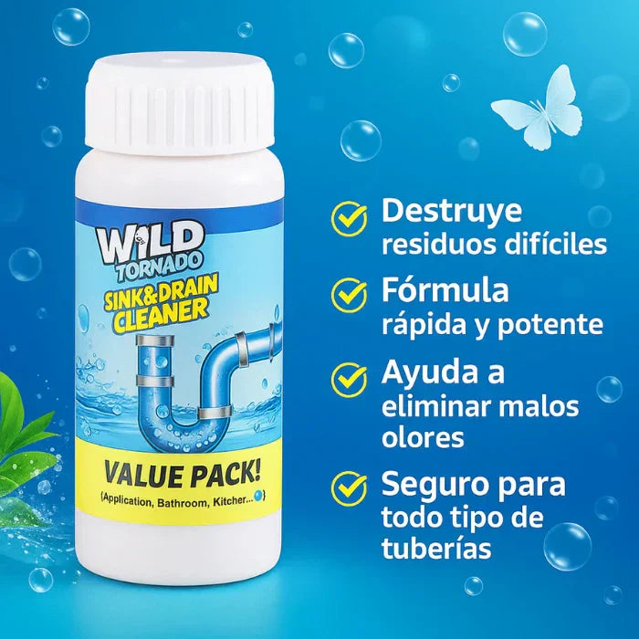 Wild Tornado™ Destapador y Limpiador de Cañerías Profesional + ENVIO GRATIS