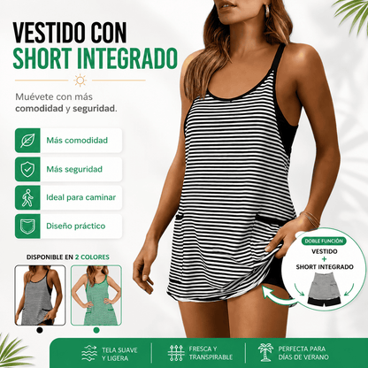 👗 Vestido Short Rayas VeranoFit - Frescura Casual con Comodidad ✨