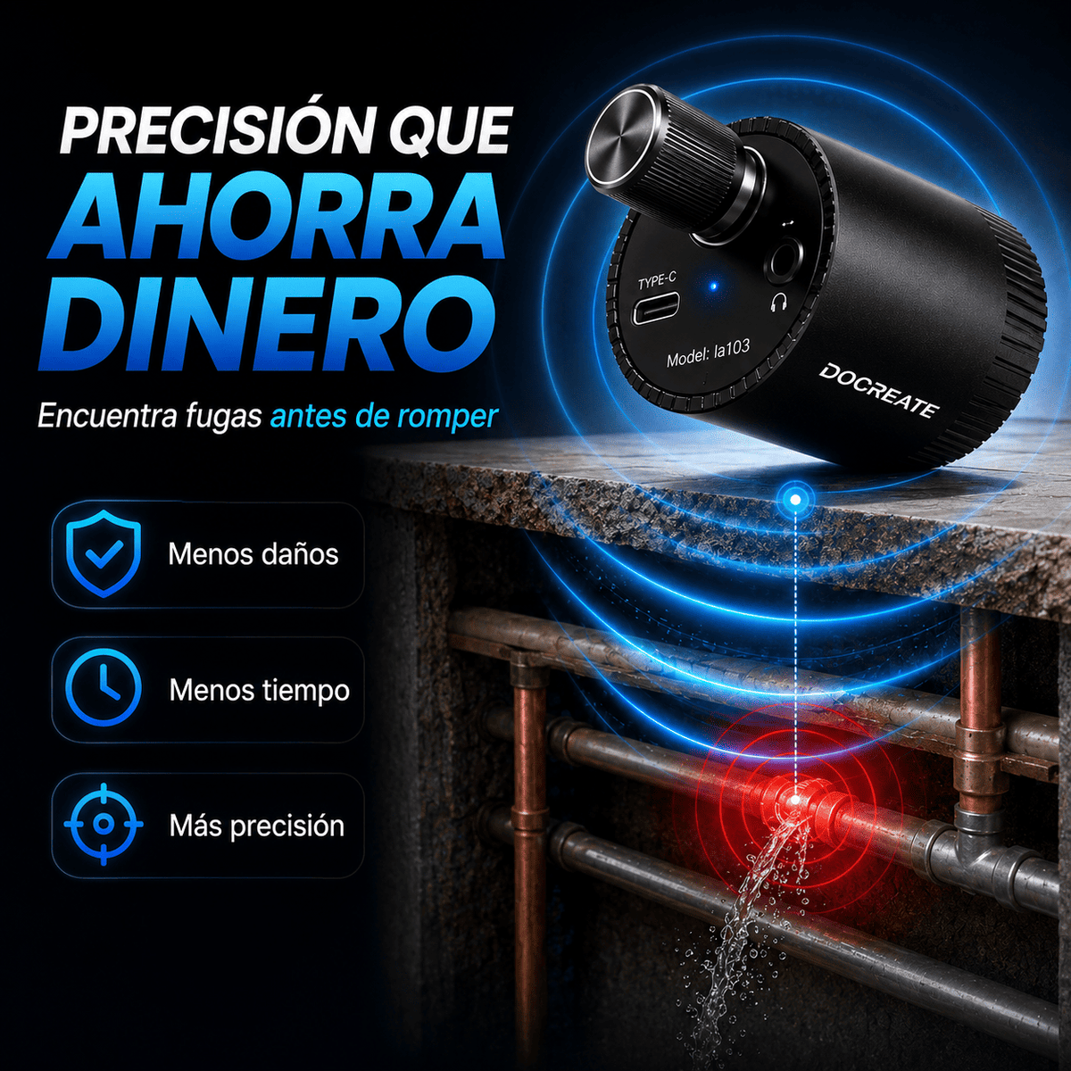 🔧 Detector de Fugas de Agua - Localiza Filtraciones Sin Romper Paredes 💧✨