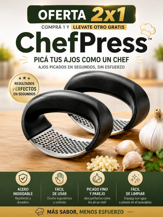 Picá tus ajos como un chef, sin esfuerzo  🔥OFERTA 2x1 — Comprá 1 y llevate otro GRATIS🔥