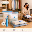 Bolsas al Vacío — Hasta 80% Más Espacio en tu Clóset o Maleta, en Minutos