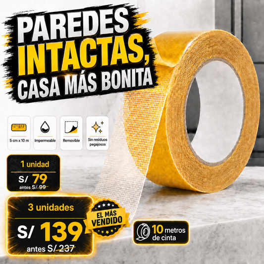 🧷 Cinta PegaFix Reforzada - Sujeción Firme Sin Rastros ✨