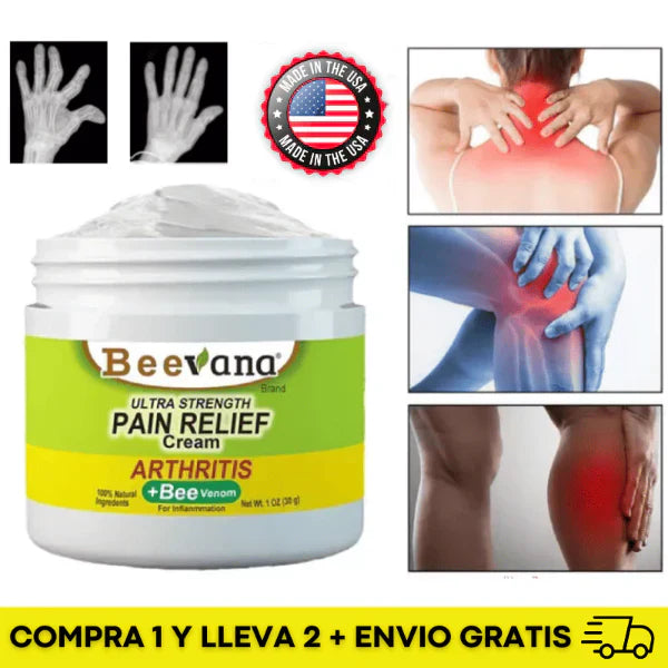 BEEVANA™ 🔥 CREMA ALIVIO ARTICULAR CON VENENO DE ABEJA + ENVIO GRATIS