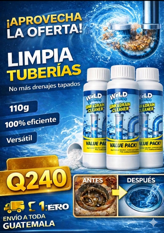 Wild Tornado™ Destapador y Limpiador de Cañerías Profesional + ENVIO GRATIS