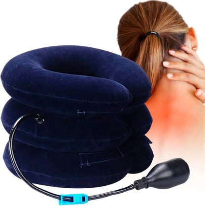COLLARÍN CERVICAL INFLABLE - ALIVIA DOLOR Y TENSIÓN CUELLO