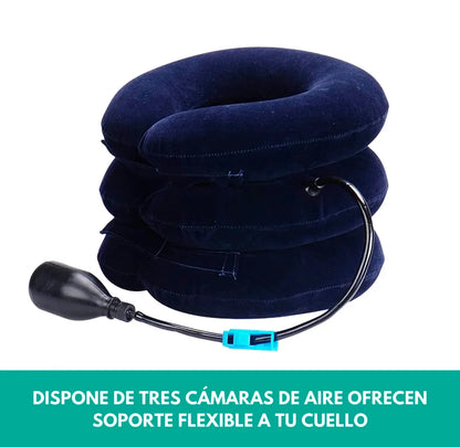 COLLARÍN CERVICAL INFLABLE - ALIVIA DOLOR Y TENSIÓN CUELLO